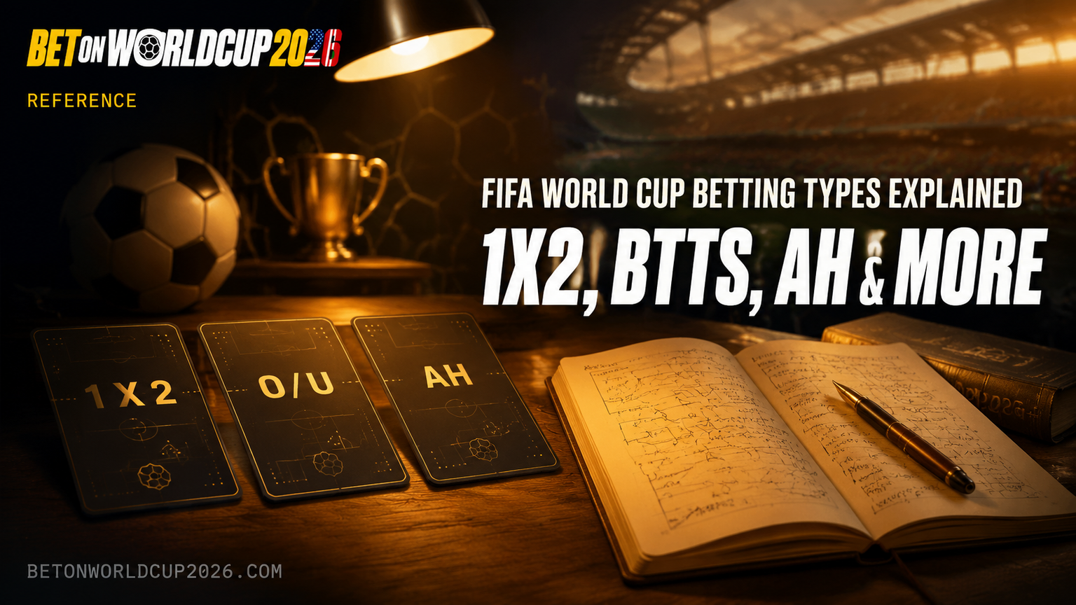 2026 FIFA世界杯投注类型详解 — 1X2、BTTS、让球盘及更多
